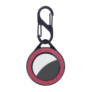 AirTag case nylon series - kunststof hoesje met karabijnhaak - rood