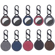 AirTag case nylon series - kunststof hoesje met karabijnhaak - rood