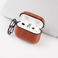 AirPods 3 hoesje - Leder - Leather series - Bruin