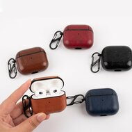 AirPods 3 hoesje - Leder - Leather series - Bruin