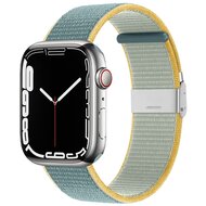 Nylon bandje met klemsluiting - Teal - Geschikt voor Apple Watch 38mm / 40mm / 41mm / 42mm