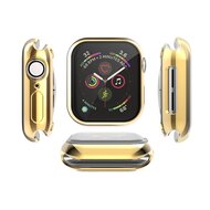 Siliconen case (volledig beschermd) 44mm - Goud - Geschikt voor Apple watch 44mm