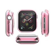 Siliconen case (volledig beschermd) 44mm - Roze - Geschikt voor Apple watch 44mm