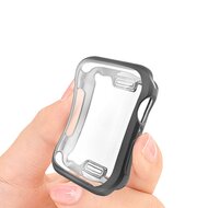 Siliconen case (volledig beschermd) 40mm - Zwart - Geschikt voor Apple watch 40mm