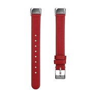 Fitbit Luxe - Leren bandje - Maat: Large - Rood