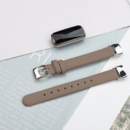Fitbit Luxe - Leren bandje - Maat: Small - Lichtbruin