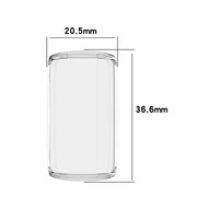 Fitbit Luxe - TPU case (volledig beschermd) - Zilver