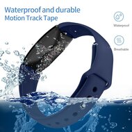 Fitbit Inspire 1 / HR / Ace 2 siliconen bandje - Maat: Large - Blauw