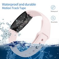 Fitbit Inspire 1 / HR / Ace 2 siliconen bandje - Maat: Large - Zand roze