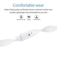 Fitbit Inspire 1 / HR / Ace 2 siliconen bandje - Maat: Small - Wit