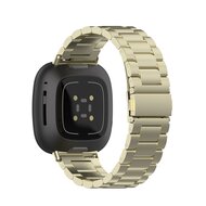 Fitbit Versa 3/4 &amp; Sense 1/2 metalen schakelbandje - Vintage goud