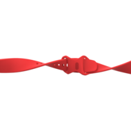 Fitbit Versa 3 &amp; 4 / Sense 1 &amp; 2 Sportbandje - Rood - Maat: M/L