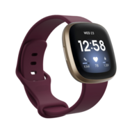 Fitbit Versa 3 &amp; 4 / Sense 1 &amp; 2 Sportbandje - Wijnrood - Maat: M/L