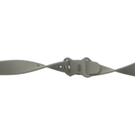 Fitbit Versa 3 &amp; 4 / Sense 1 &amp; 2 Sportbandje - Grijs - Maat: S/M