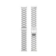 Fitbit Versa 3/4 &amp; Sense 1/2 metalen schakelbandje - Zilver