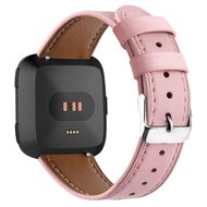 Fitbit Versa 1 / 2 &amp; Lite leren bandje - Oudroze