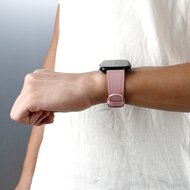 Fitbit Versa 1 / 2 &amp; Lite leren bandje - Oudroze