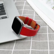 Fitbit Versa 1 / 2 &amp; Lite leren bandje - Rood