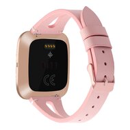 Fitbit Versa 1 / 2 &amp; Lite  bandje TPU leer - Roze