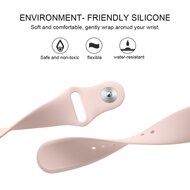 Fitbit Versa 1 / 2 &amp; Lite siliconen bandje - Maat: Large - Zand roze