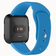 Fitbit Versa 1 / 2 &amp; Lite siliconen bandje - Maat: Small - Blauw