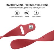 Fitbit Versa 1 / 2 &amp; Lite  siliconen bandje - Maat: Small - Rood