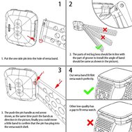 Siliconen Bandje Geventileerd Fitbit Versa 1 / 2 &amp; Lite - Grijsblauw