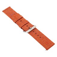 Canvas nylon bandje Fitbit Versa 1 / 2 &amp; Lite - Licht Oranje