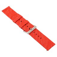 Canvas nylon bandje Fitbit Versa 1 / 2 &amp; Lite  - Rood / Zilver