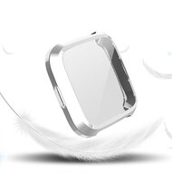 Fitbit Versa Lite Soft TPU case (volledig beschermd) - Zilver