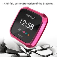 Fitbit Versa Lite Soft TPU case (volledig beschermd) - Fuschia