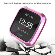 Fitbit Versa Lite Soft TPU case (volledig beschermd) - Roze
