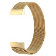 Fitbit Charge 3 &amp; 4 milanese bandje - Maat: Large - Goud