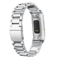 Fitbit Charge 3 &amp; 4 metalen bandje - Zilver