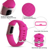 Fitbit Charge 2 siliconen bandje - Maat: Small - Paars