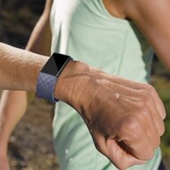 Fitbit Charge 2 siliconen bandje - Maat: Small - Paars