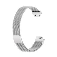 Fitbit Inspire 2 &amp; Ace 3 Milanese bandje - Maat: Large  - Zilver