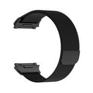 Fitbit Ionic Milanese bandje - Maat: Large - Zwart