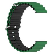 Ocean Style bandje - Groen / zwart - Samsung Galaxy Watch 4 - 40mm &amp; 44mm