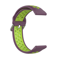 Siliconen sportbandje met gesp - Paars + groen - Samsung Galaxy Watch 4 - 40mm / 44mm