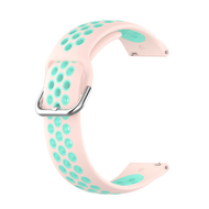 Siliconen sportbandje met gesp - Roze + turquoise - Samsung Galaxy Watch 4 - 40mm / 44mm