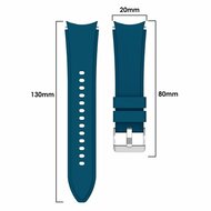 Samsung Galaxy Watch 4 - 40mm &amp; 44mm - Siliconen sportband - Blauwgroen