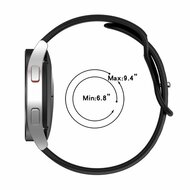 Solid color sportband - Zwart - Samsung Galaxy Watch 3 - 41mm