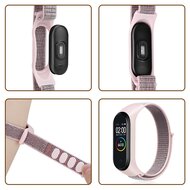 Nylon Geweven Bandje Xiaomi Mi Band 3 / 4 / 5 / 6 / 7 - Legergroen