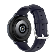 Classic leren bandje - Donkerblauw - Samsung Galaxy Watch 4 - 40mm &amp; 44mm