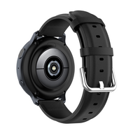 Classic leren bandje - Zwart - Samsung Galaxy Watch 4 - 40mm &amp; 44mm