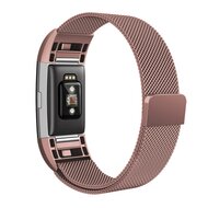 Fitbit Charge 2 milanese bandje - Maat: Small - Ros&eacute; goud