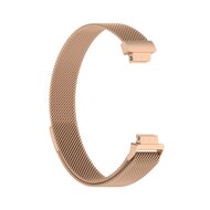 Fitbit Inspire 2 &amp; Ace 3 Milanese bandje - Maat: Small  - Champagne Goud