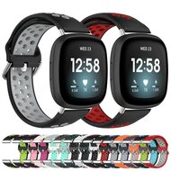 Fitbit Versa 3 &amp; 4 / Sense 1 &amp; 2 - Sport editie - Large - Paars + groen