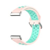 Fitbit Versa 3 &amp; 4 / Sense 1 &amp; 2 - Sport editie - Large - Roze + turquoise